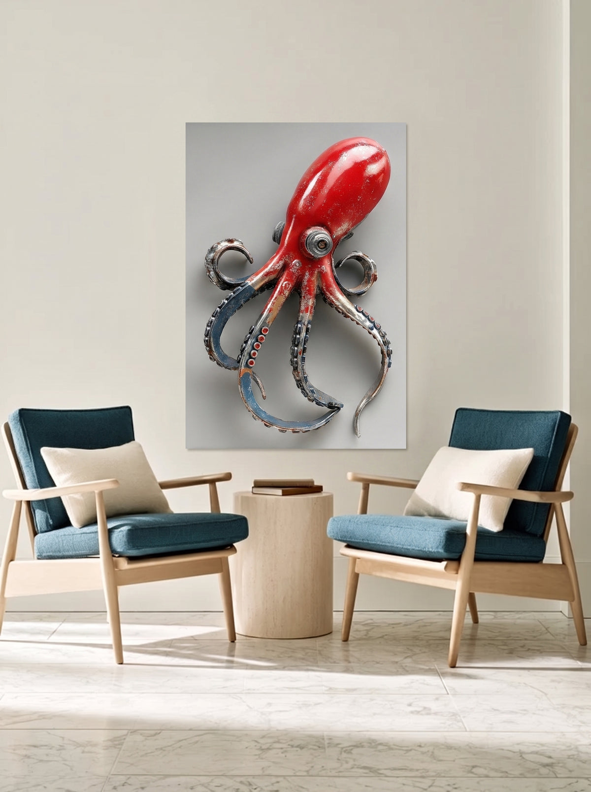 Metal Sculpture Octopus 499