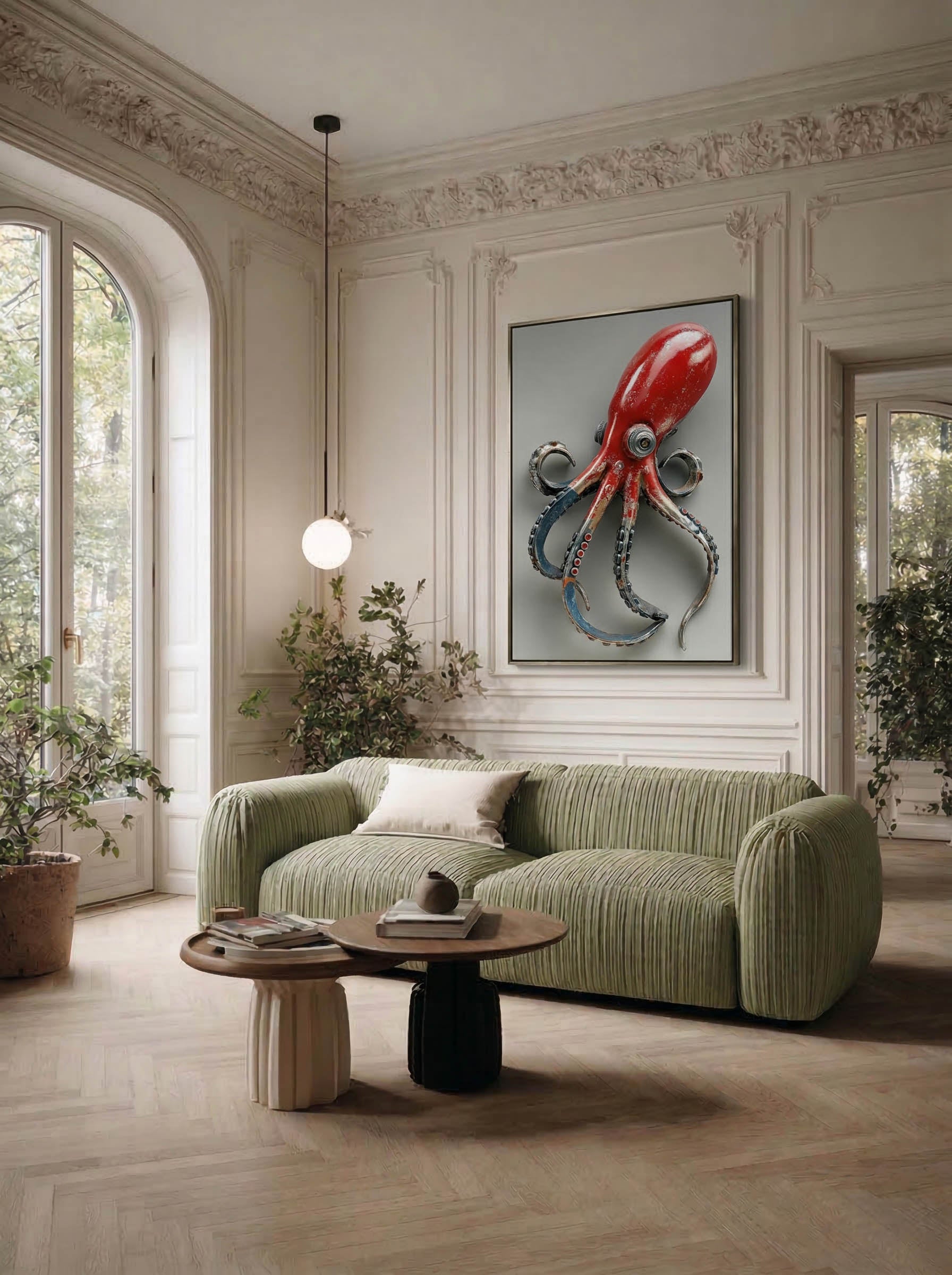 Conceptual Marine Sculpture – Surreal Ocean Wall Art 499