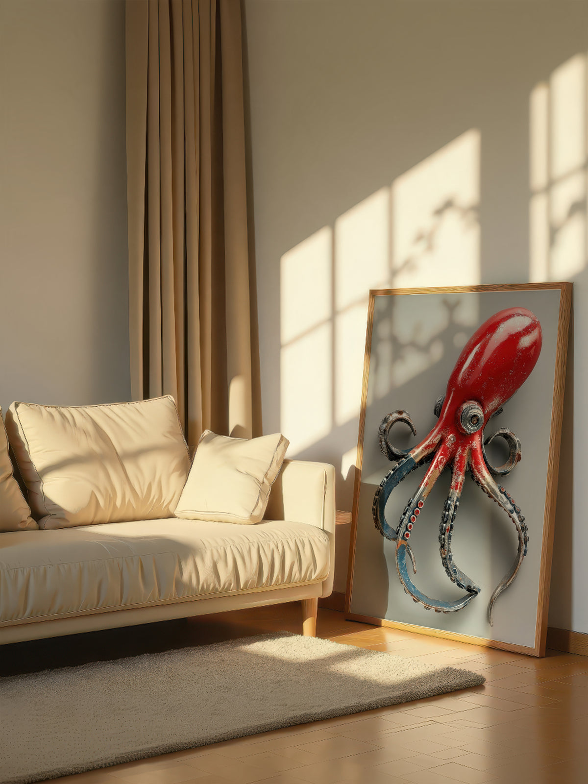 Metal Sculpture Octopus 499