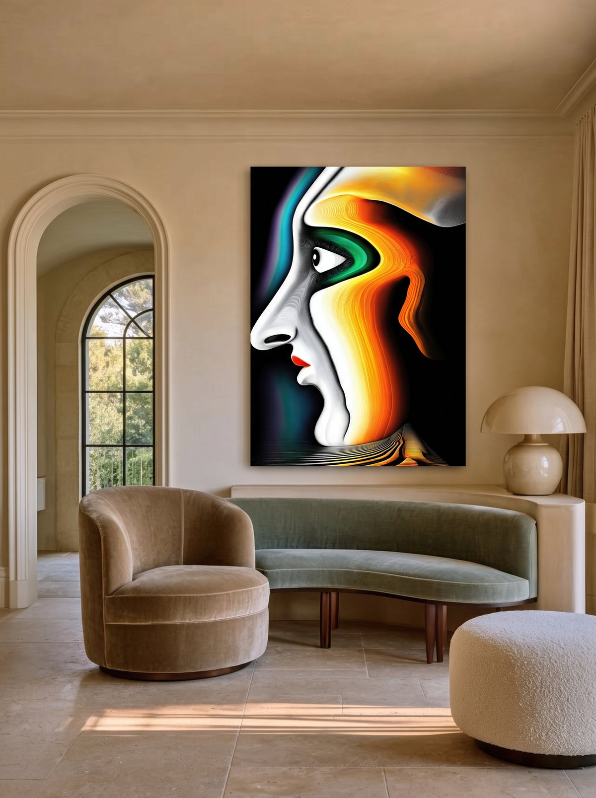 Flowing Abstract Profile 501