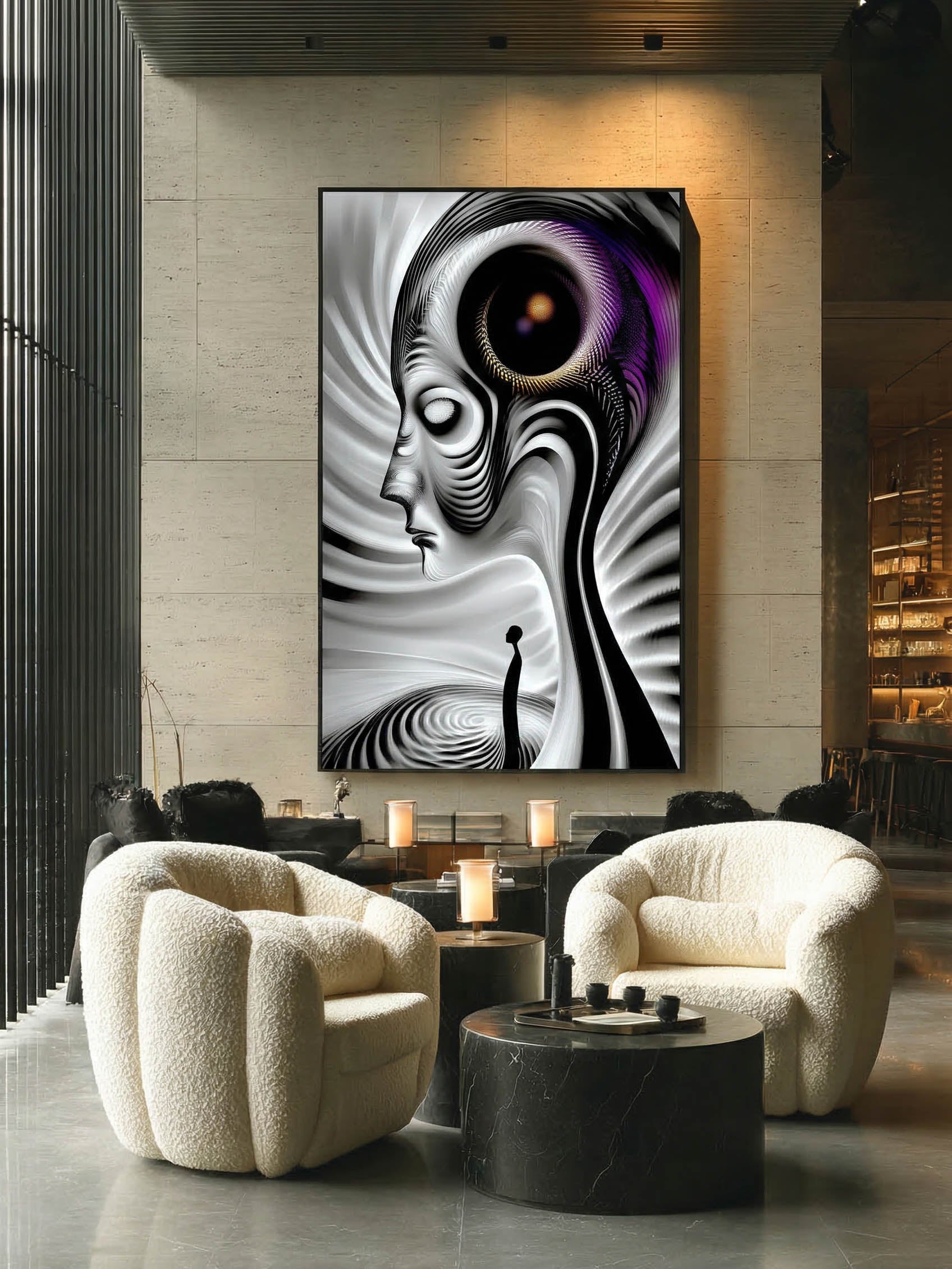 Threshold – Surreal Coastal Contemplation Wall Art 503 Secondary image