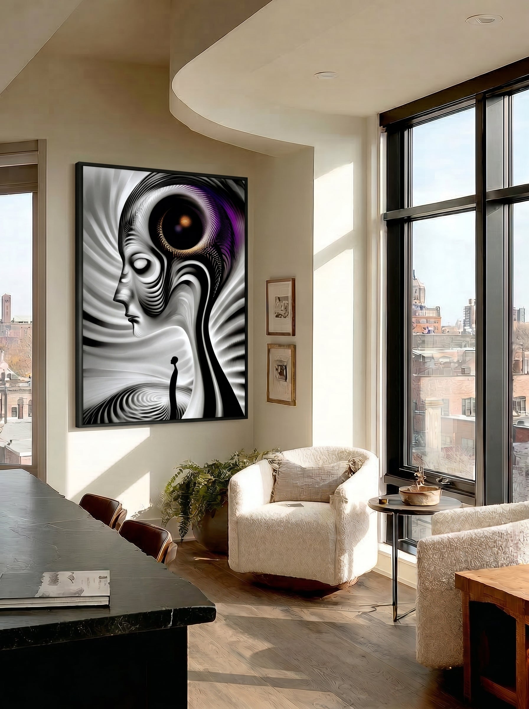 Threshold – Surreal Coastal Contemplation Wall Art 503
