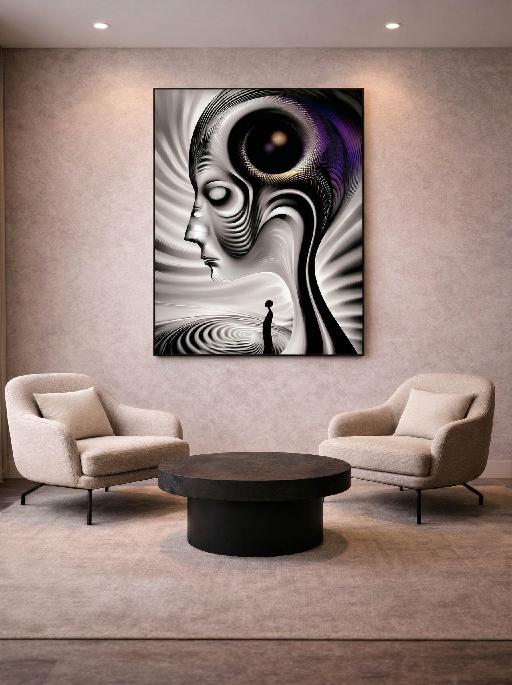 Threshold – Surreal Coastal Contemplation Wall Art 503