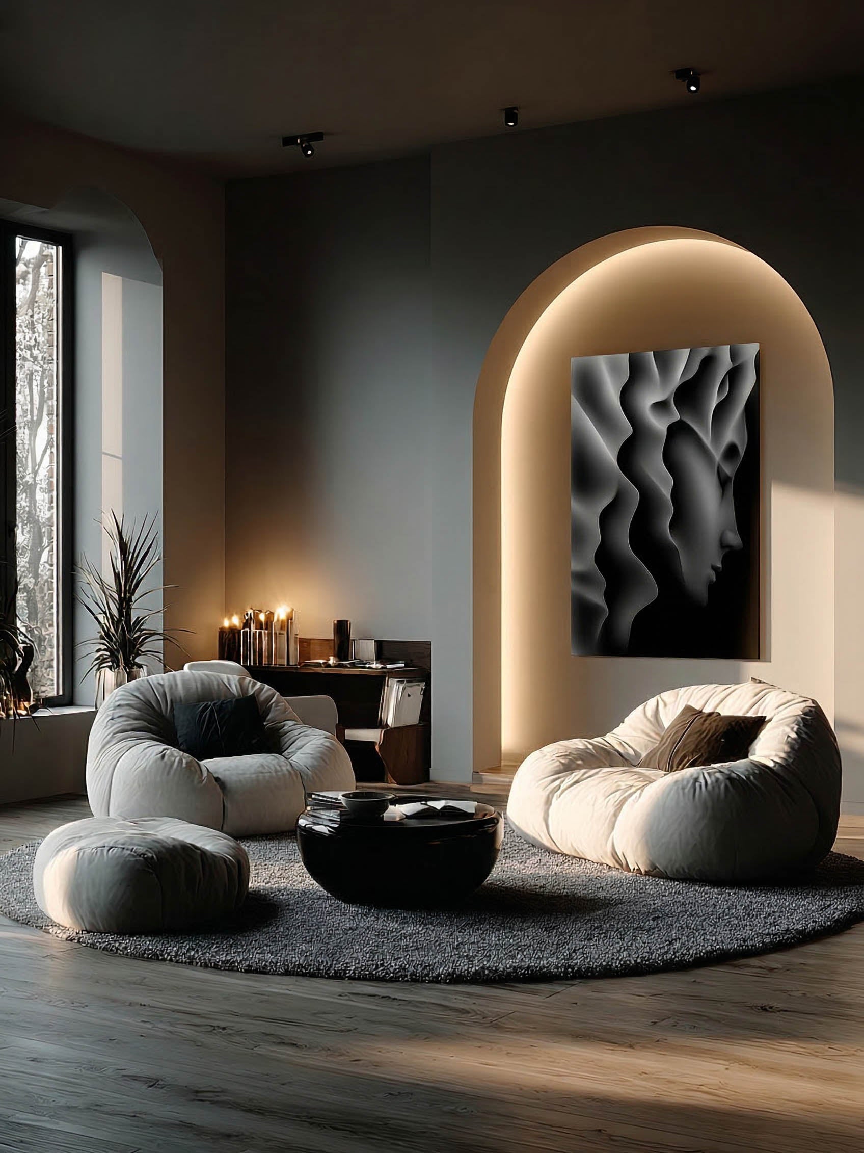 Silence – Surreal Abstract Silhouette Wall Art 504