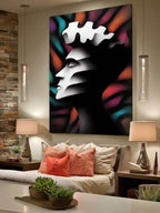 Lumina – Surreal Monochromatic Portrait Wall Art 505