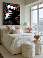 Lumina – Surreal Monochromatic Portrait Wall Art 505