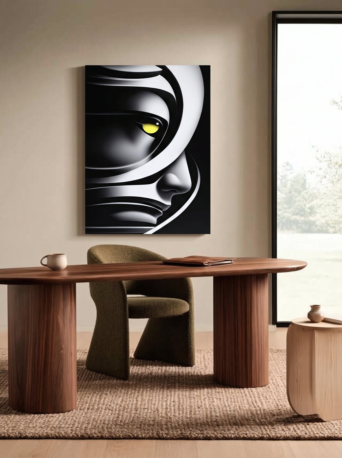 Futuristic Noir Portrait 506