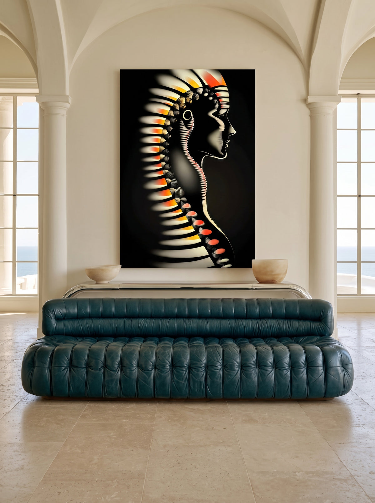 Radiant Silhouette Portrait 507