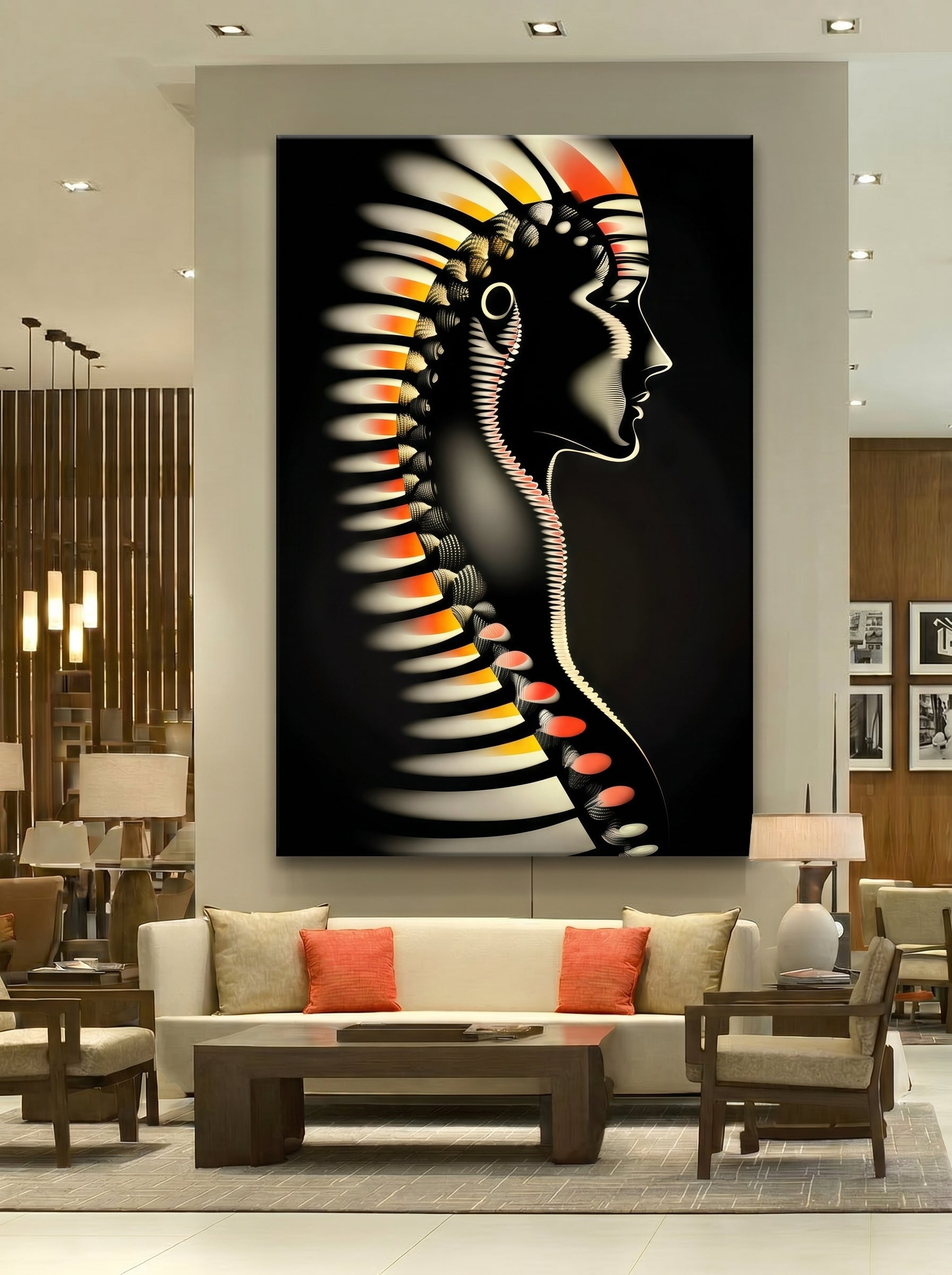 Helix – Surreal Sculptural Portrait Wall Art 507 Secondary image