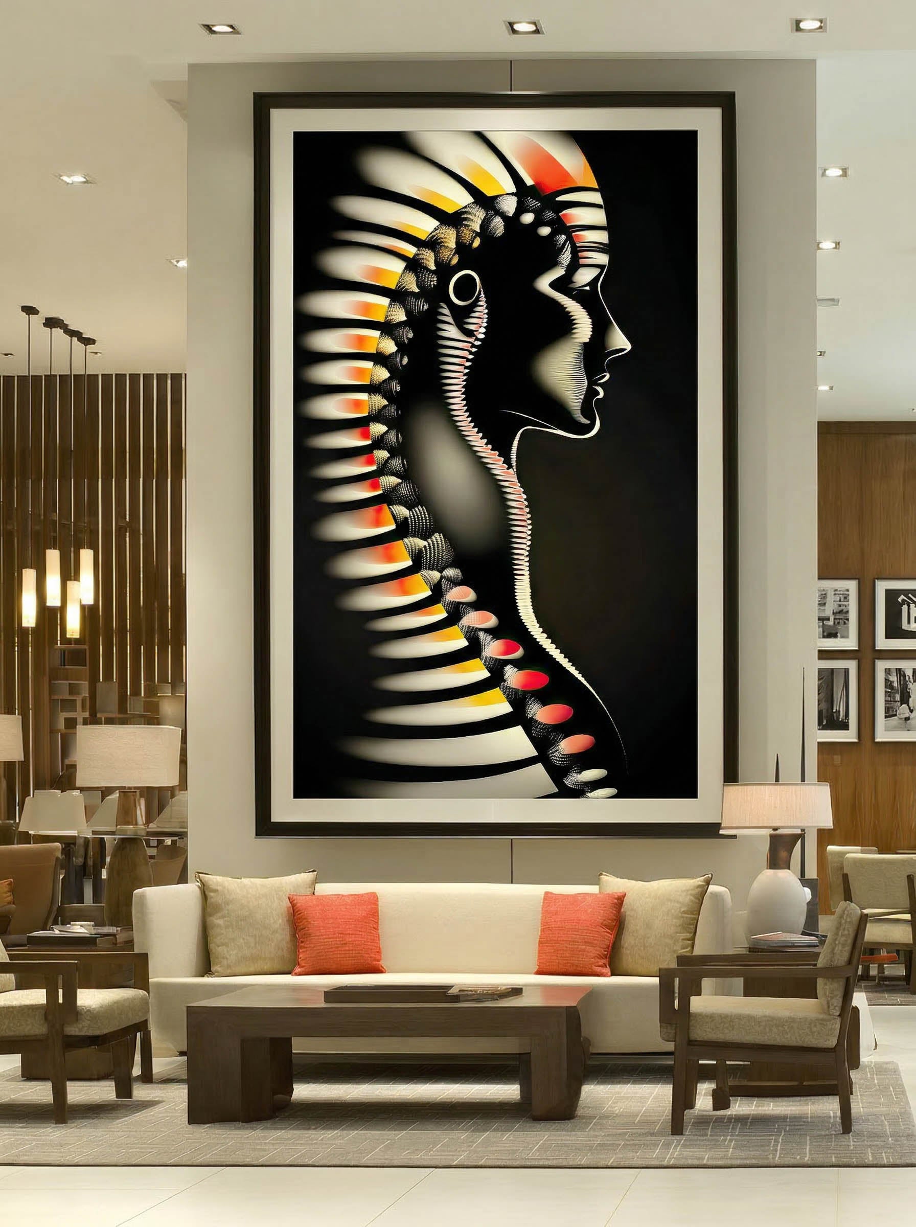 Helix – Surreal Sculptural Portrait Wall Art 507