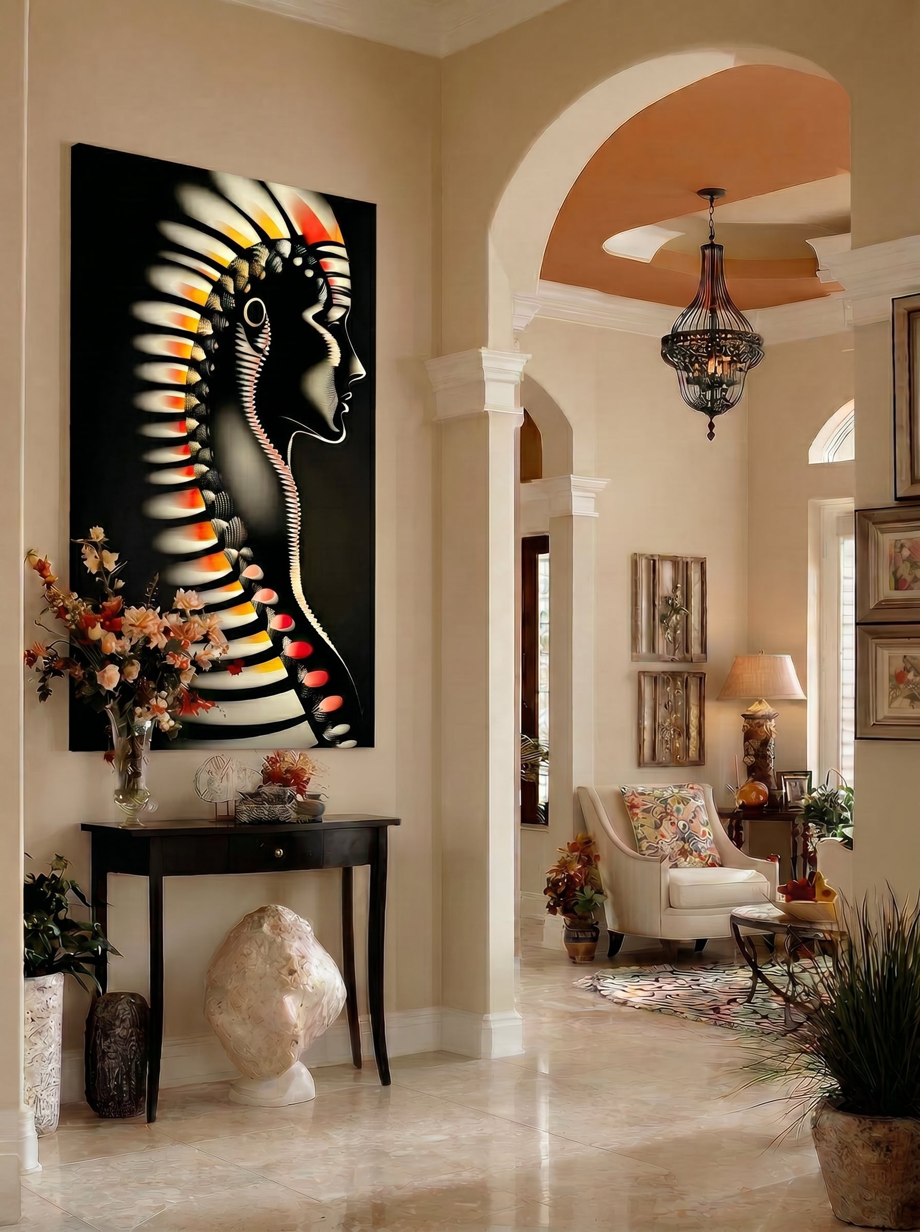 Helix – Surreal Sculptural Portrait Wall Art 507
