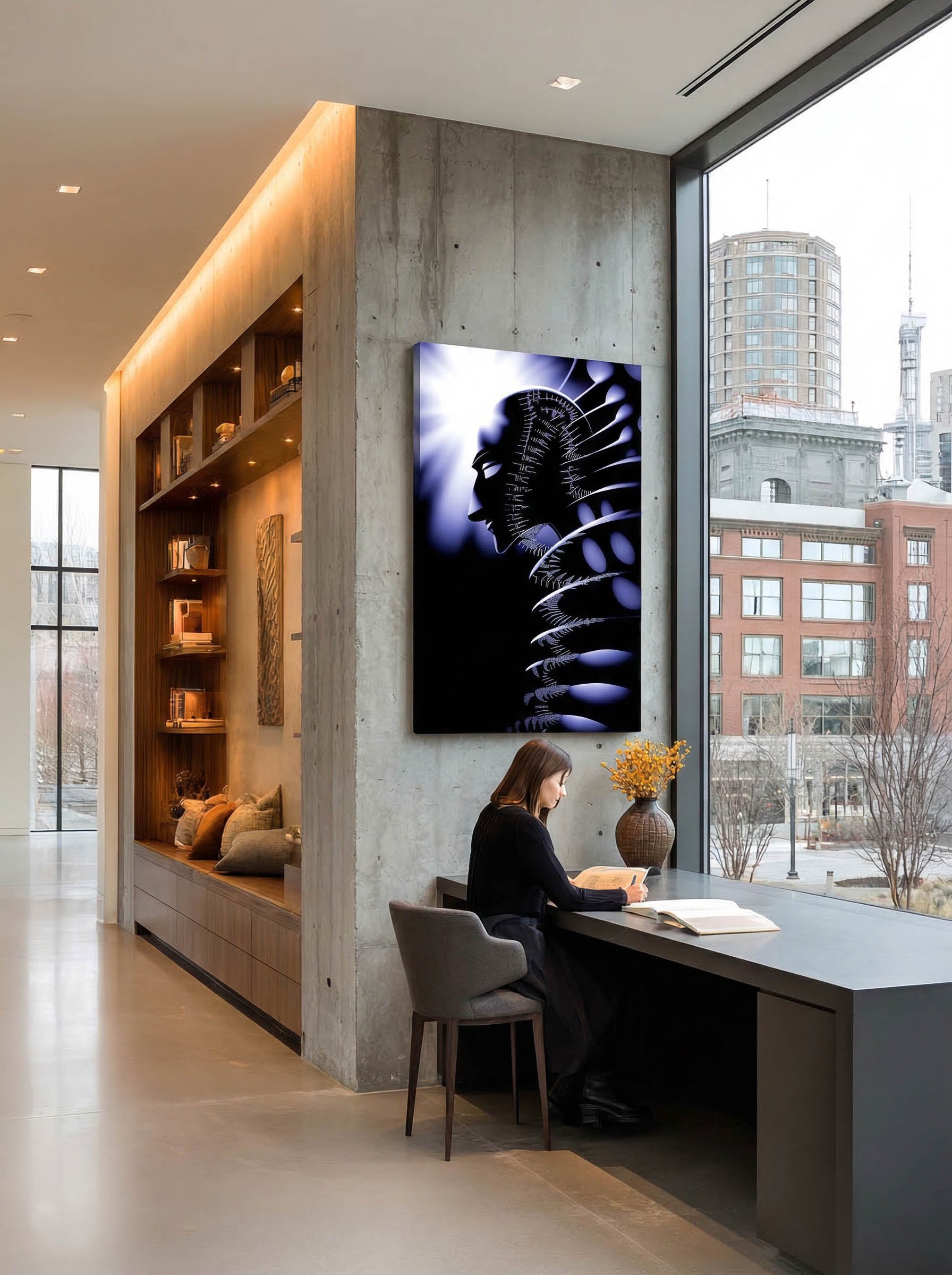 Symmetry – Surreal Geometric Light Wall Art 511 Secondary image
