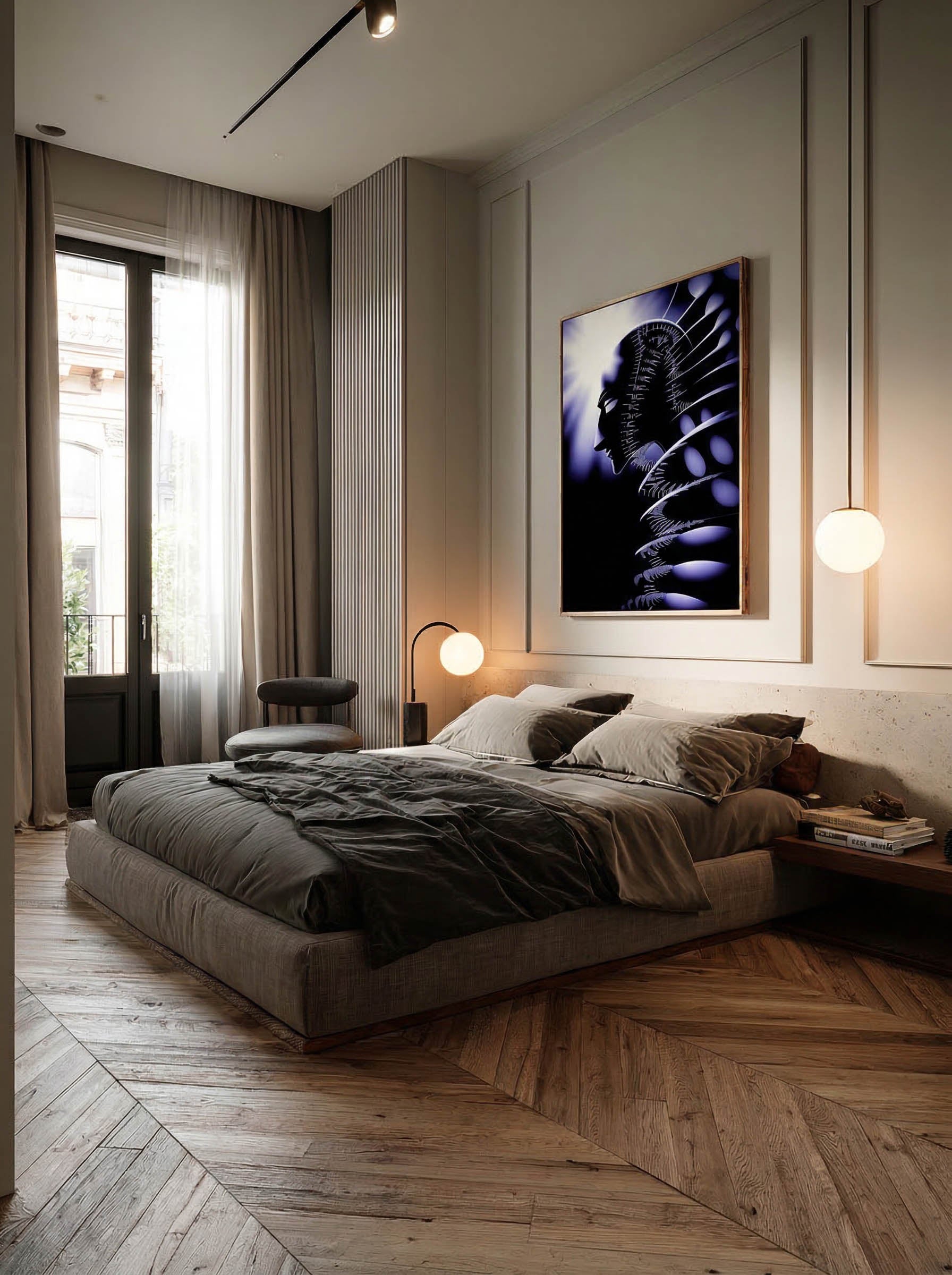 Symmetry – Surreal Geometric Light Wall Art 511