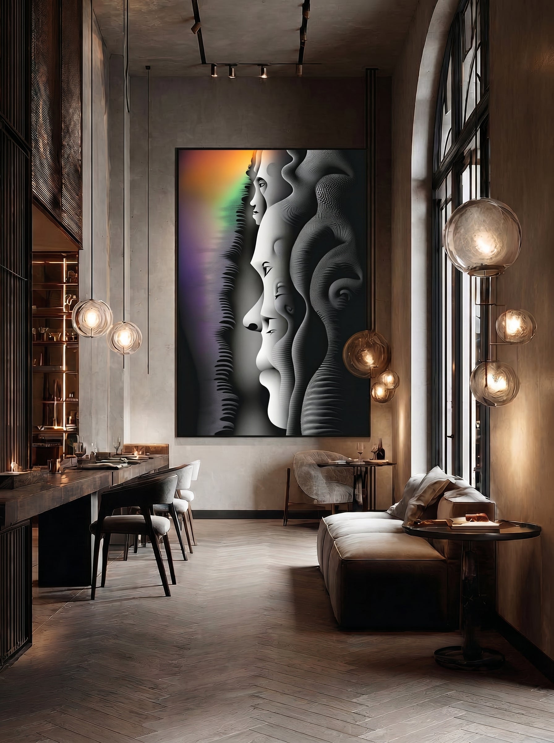 Echo – Surreal Layered Portrait Wall Art 512