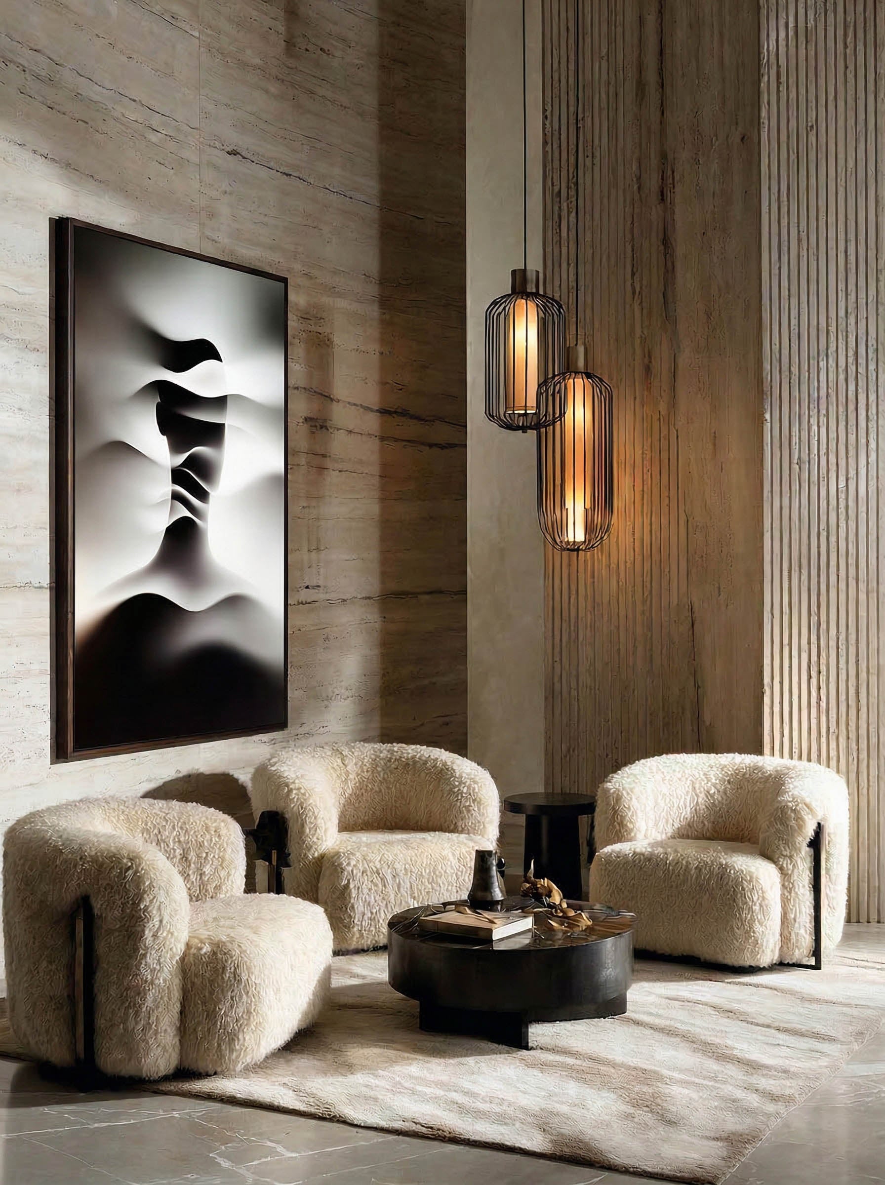 Symmetry – Surreal Smoky Silhouette Wall Art 515