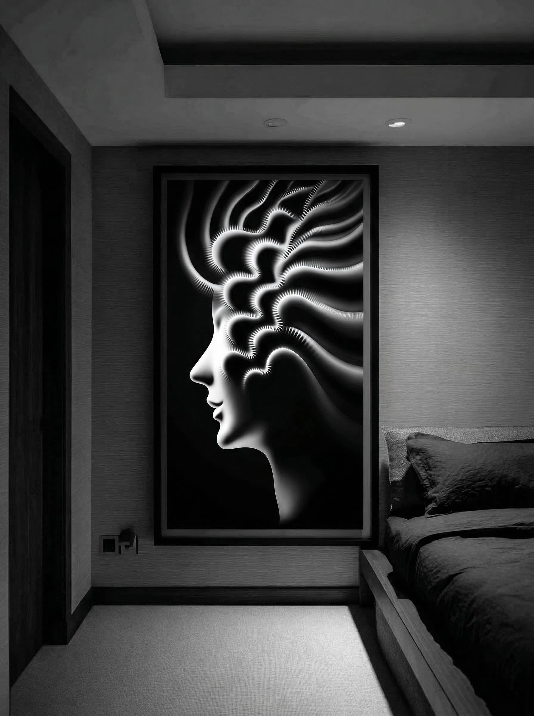 Radiant Thought – Surreal Abstract Light Wall Art 517 Secondary image
