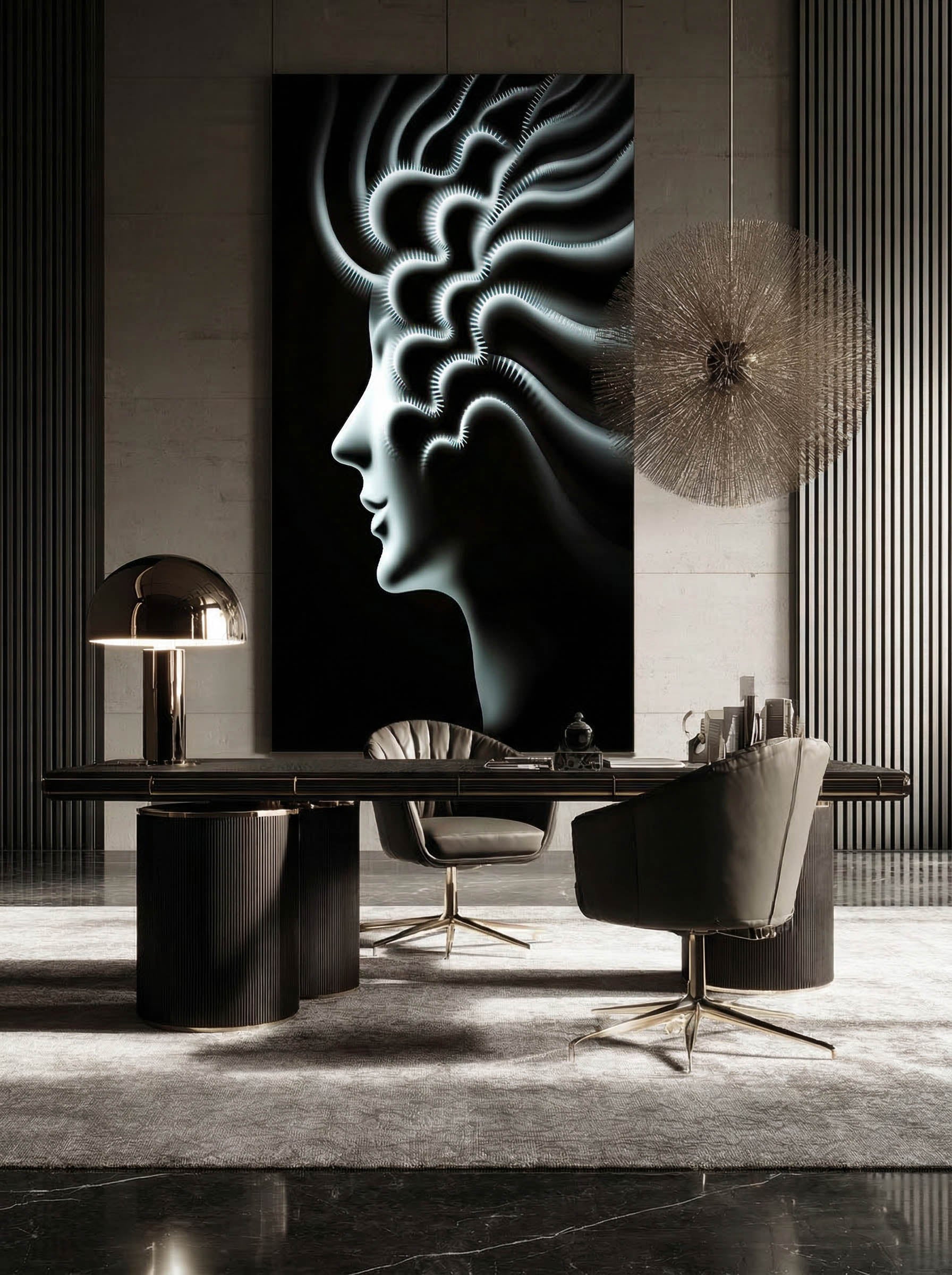 Radiant Thought – Surreal Abstract Light Wall Art 517