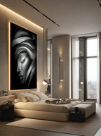 Shadow Grace – Surreal Wabi Sabi Portrait Wall Art 518