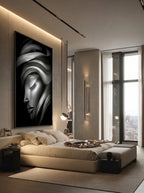 Shadow Grace – Surreal Wabi Sabi Portrait Wall Art 518