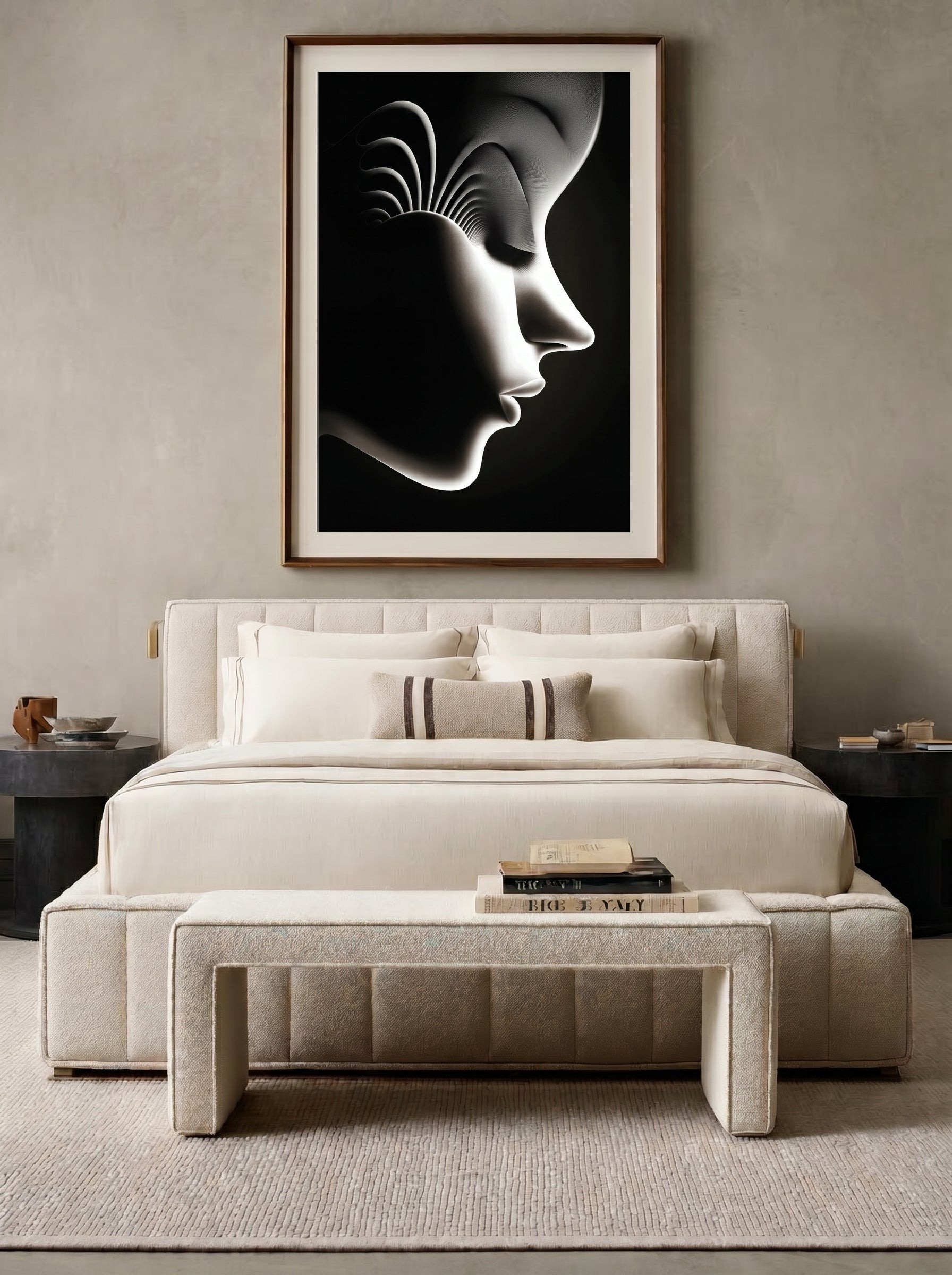 Silent Origin – Surreal Wabi Sabi Portrait Wall Art 519