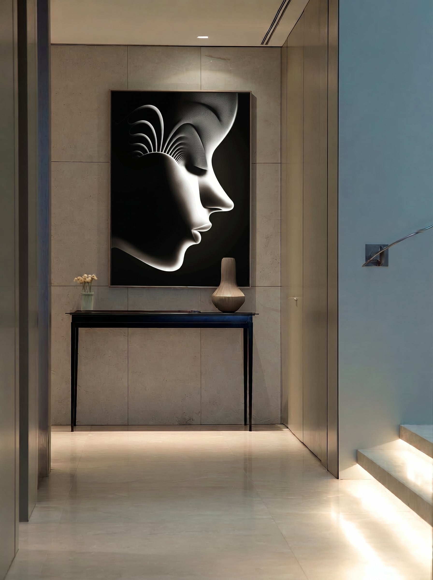 Silent Origin – Surreal Wabi Sabi Portrait Wall Art 519