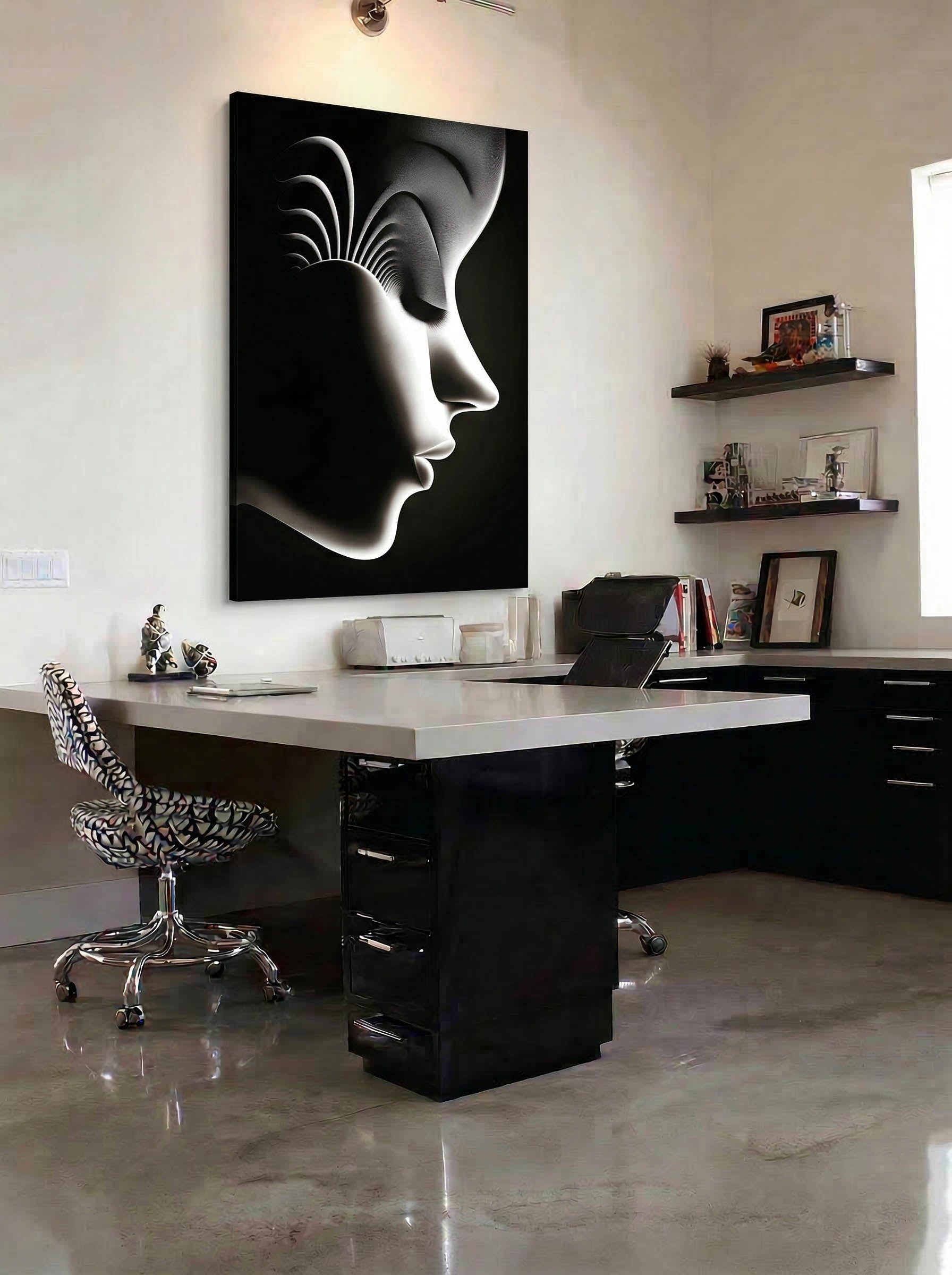 Silent Origin – Surreal Wabi Sabi Portrait Wall Art 519