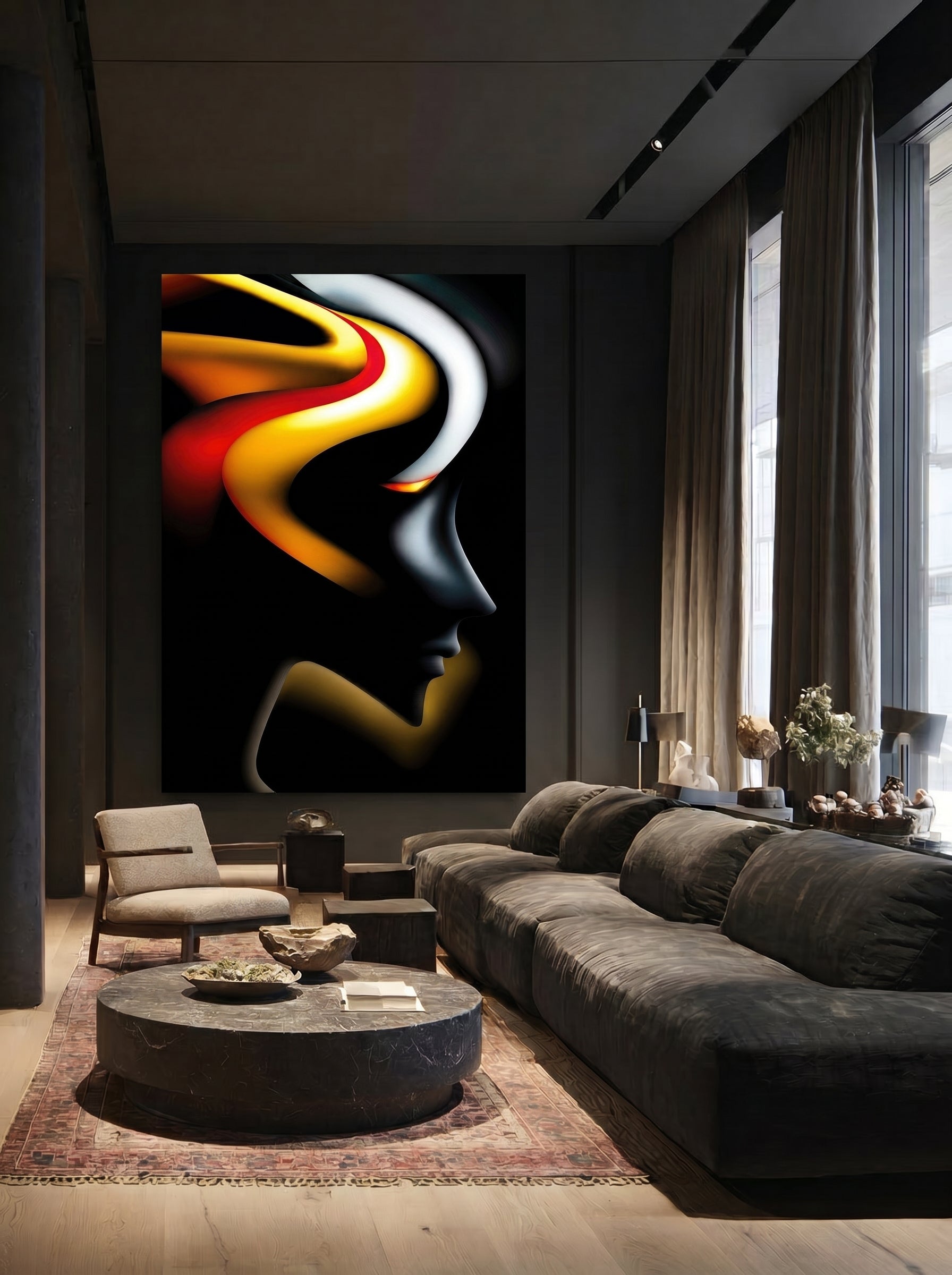 Liquid Ember – Surreal Psychedelic Pop Wall Art 521 Secondary image