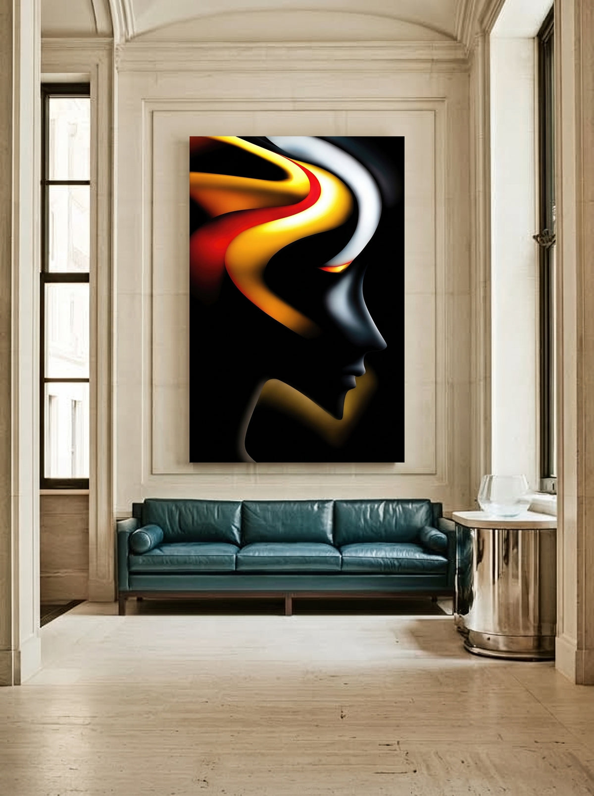 Fiery Abstract Profile 521