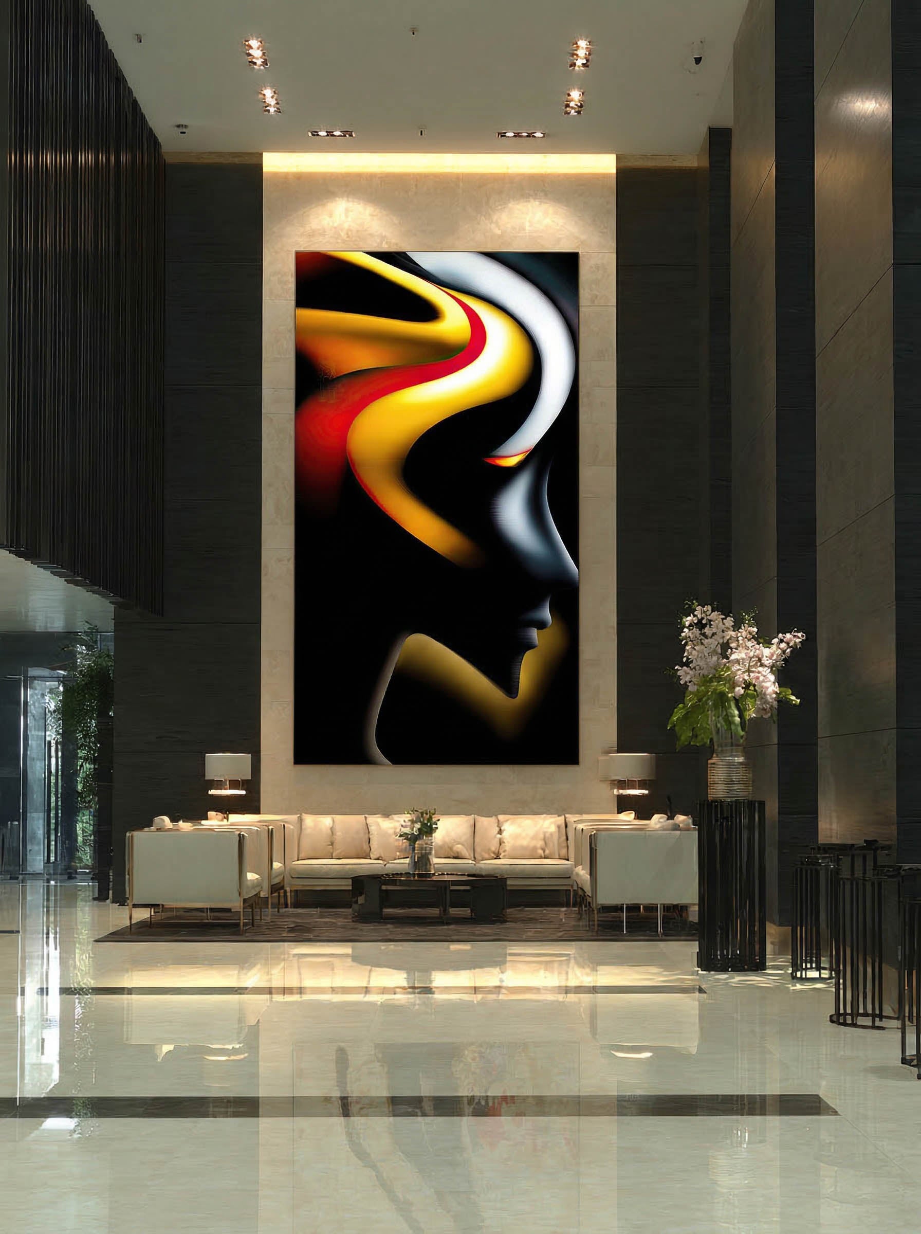 Liquid Ember – Surreal Psychedelic Pop Wall Art 521