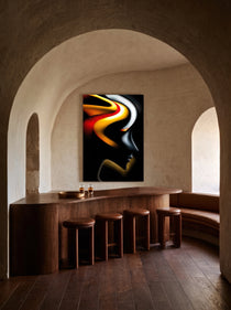 Fiery Abstract Profile 521