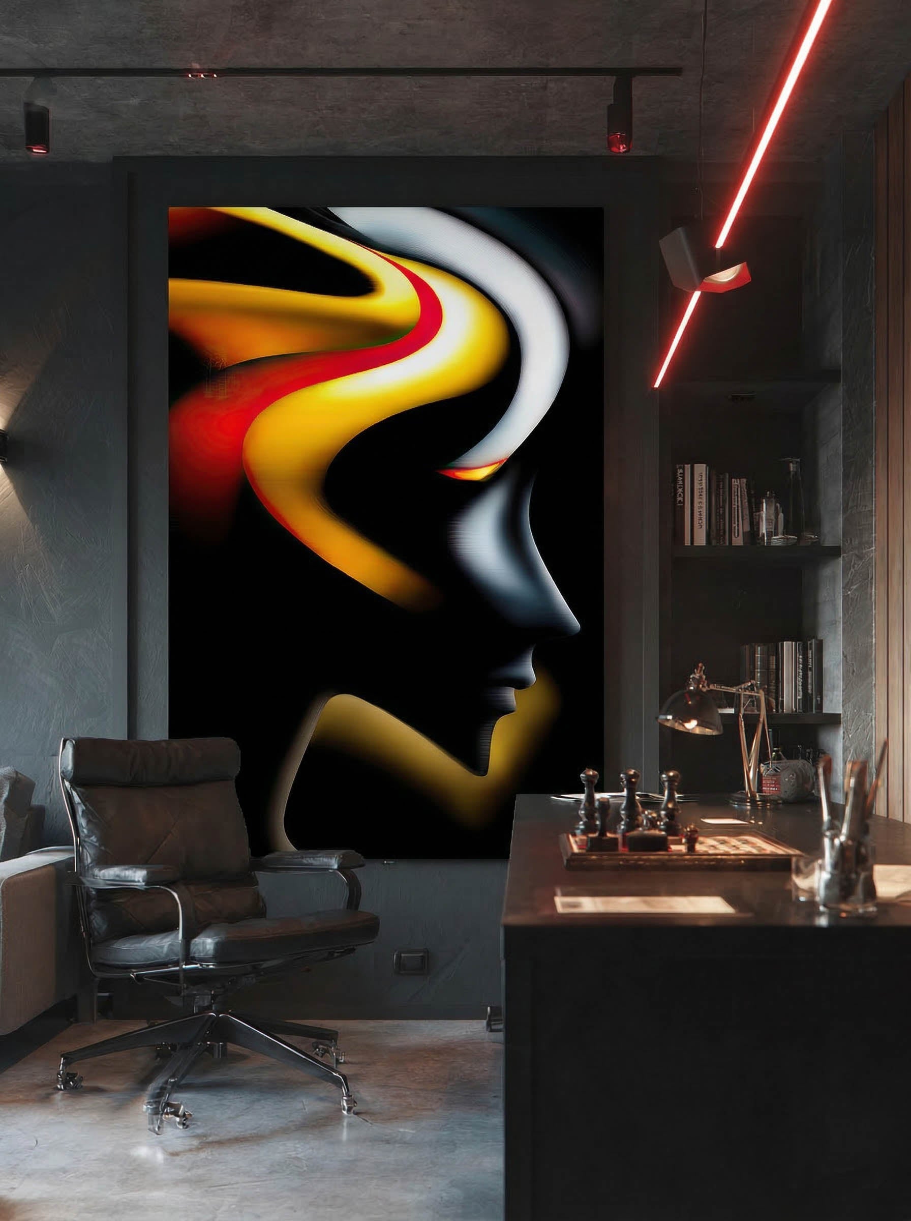 Liquid Ember – Surreal Psychedelic Pop Wall Art 521