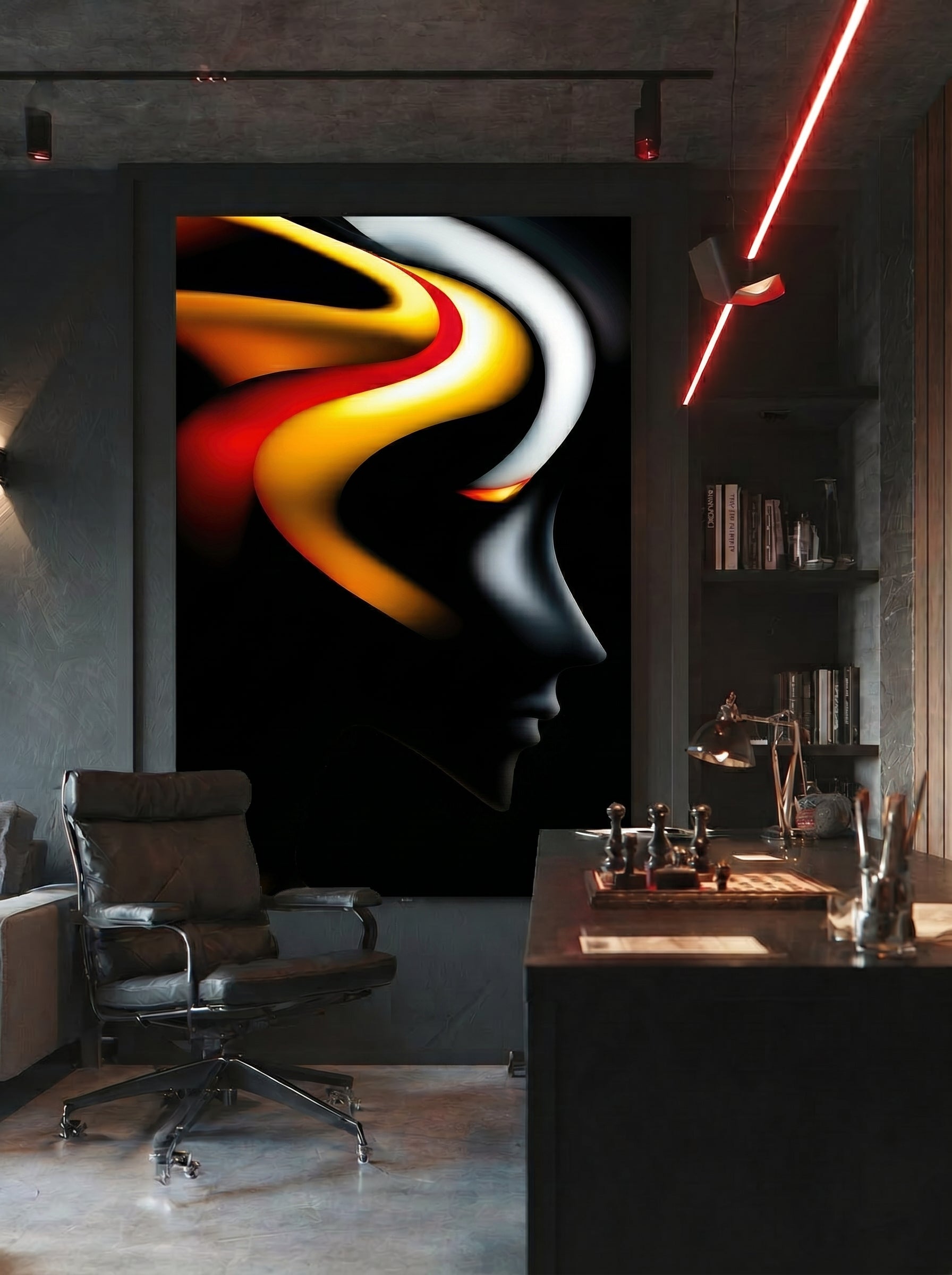 Liquid Ember – Surreal Psychedelic Pop Wall Art 521