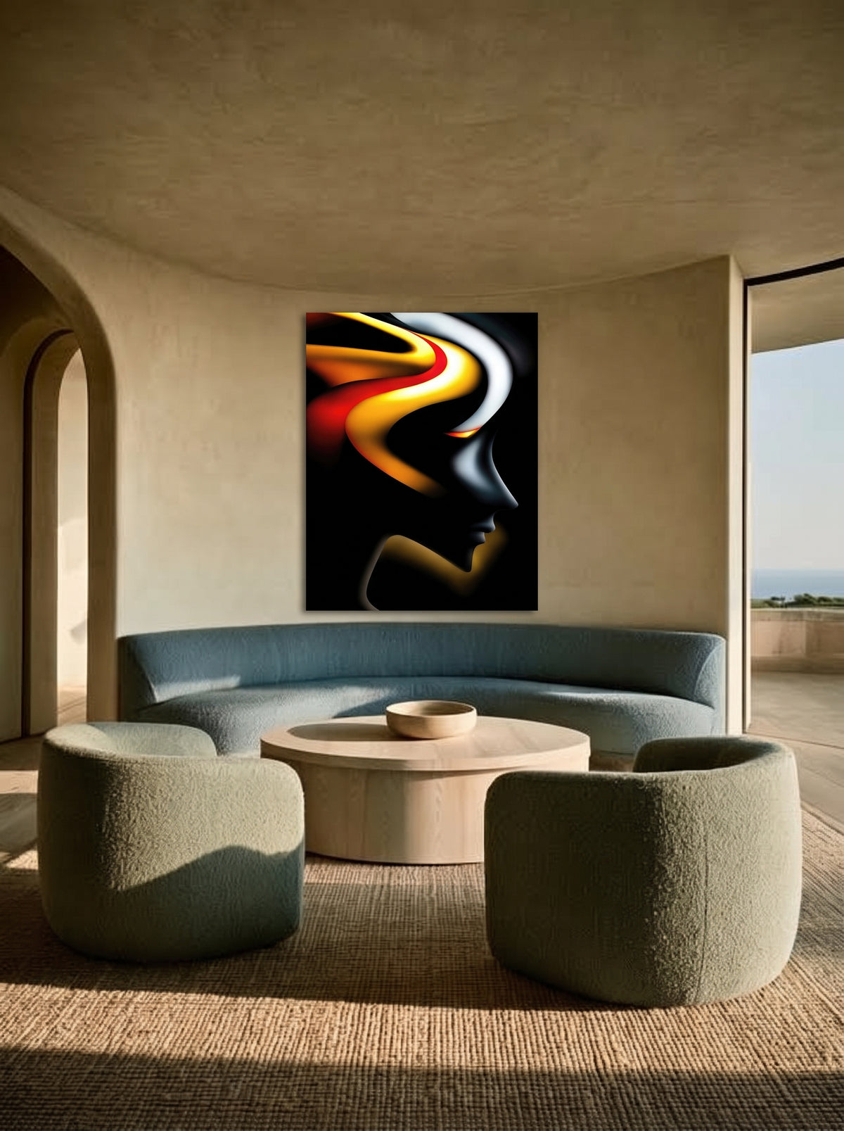 Fiery Abstract Profile 521