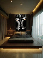 Tacit Intimacy – Surreal Dual Portrait Wall Art 524