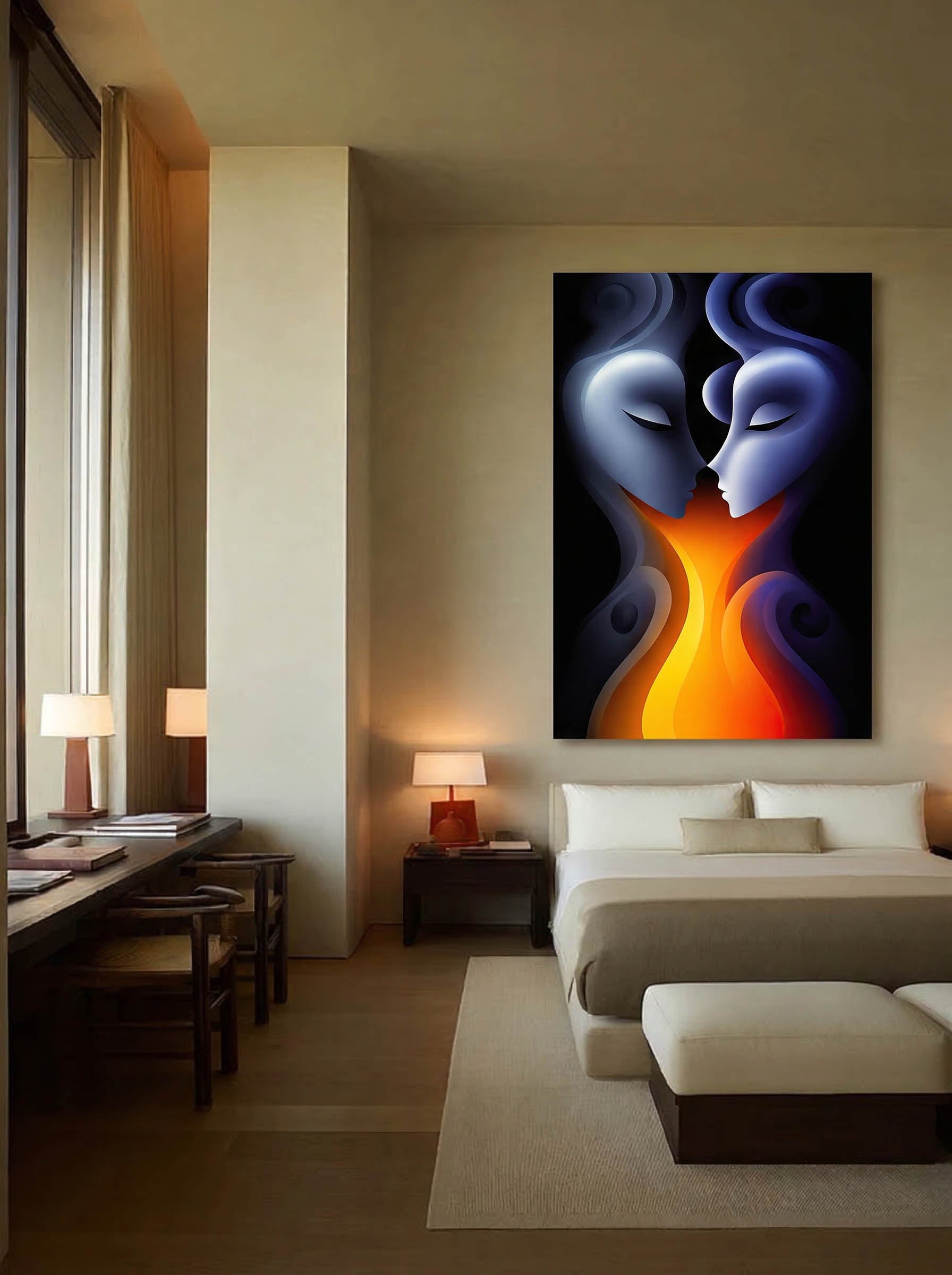 Molten Mind – Surreal Teal Sculptural Wall Art 525 Secondary image