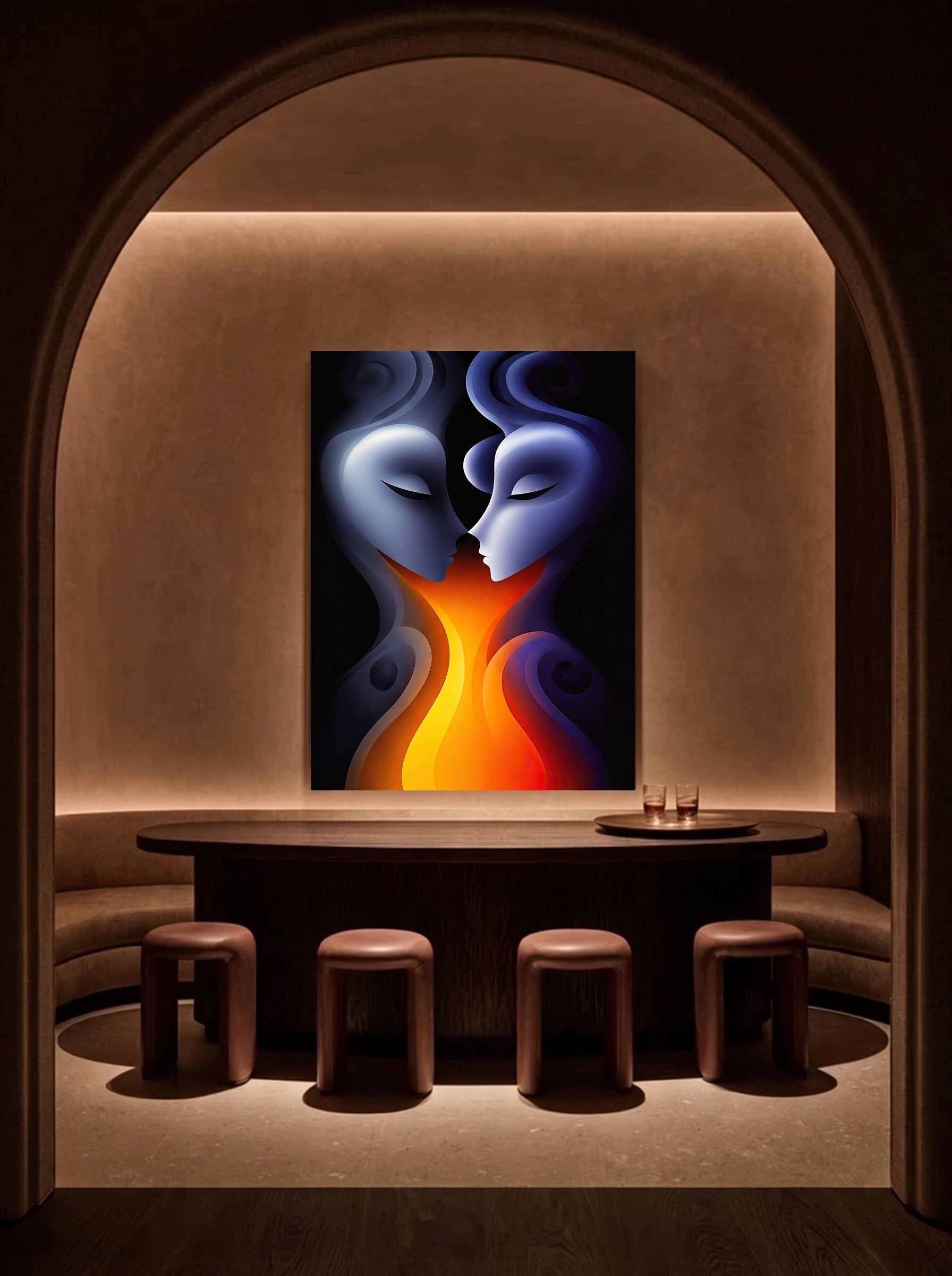 Fiery Surreal Couple 525 Secondary image