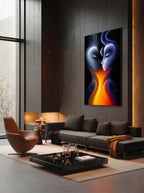 Molten Mind – Surreal Teal Sculptural Wall Art 525