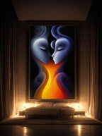 Molten Mind – Surreal Teal Sculptural Wall Art 525