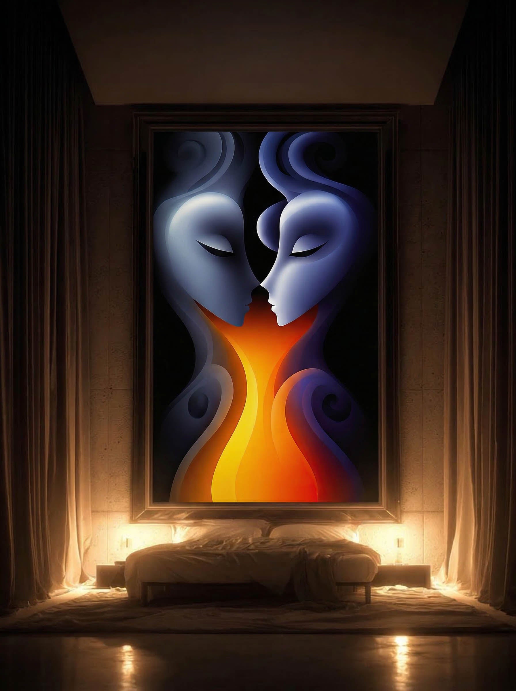 Molten Mind – Surreal Teal Sculptural Wall Art 525