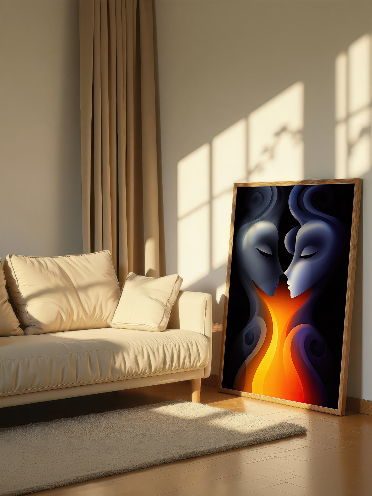 Fiery Surreal Couple 525