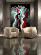 Luminous Echoes – Surreal Trio Silhouette Wall Art 527