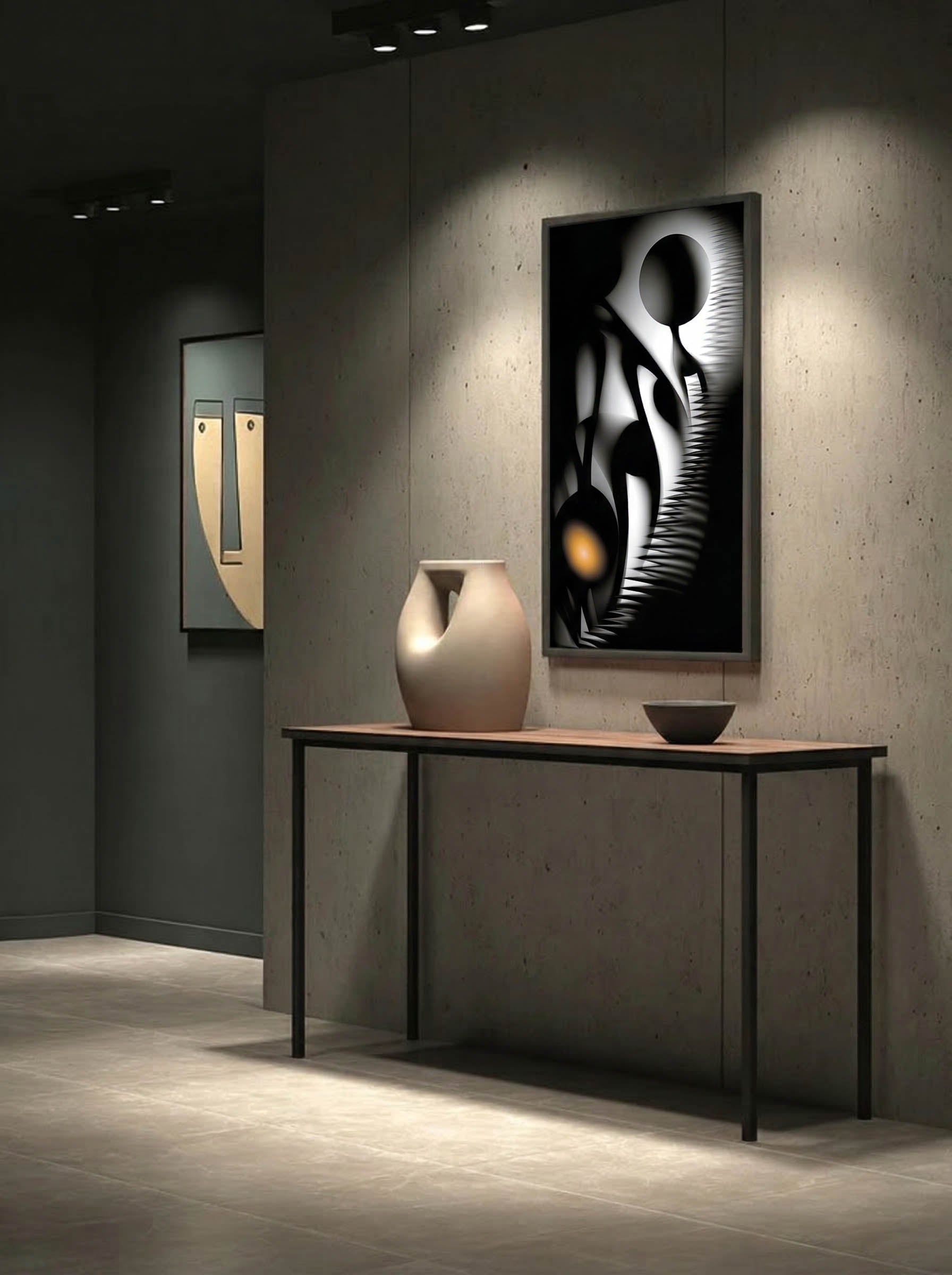 Spherical Harmony – Surreal Minimalist Geometric Wall Art 530