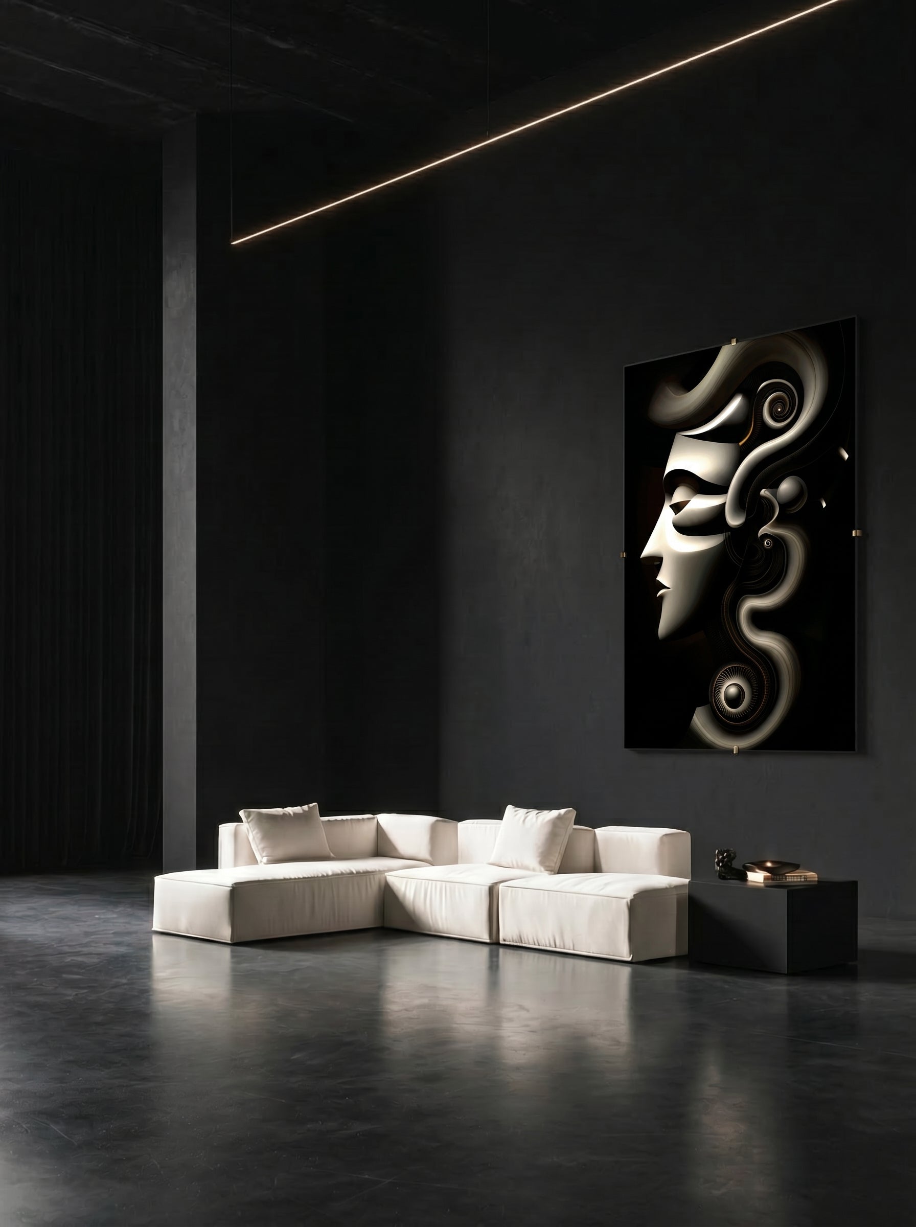 Mechanical Muse – Surreal Sculptural Portrait Wall Art 531 Secondary image