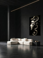 Mechanical Muse – Surreal Sculptural Portrait Wall Art 531