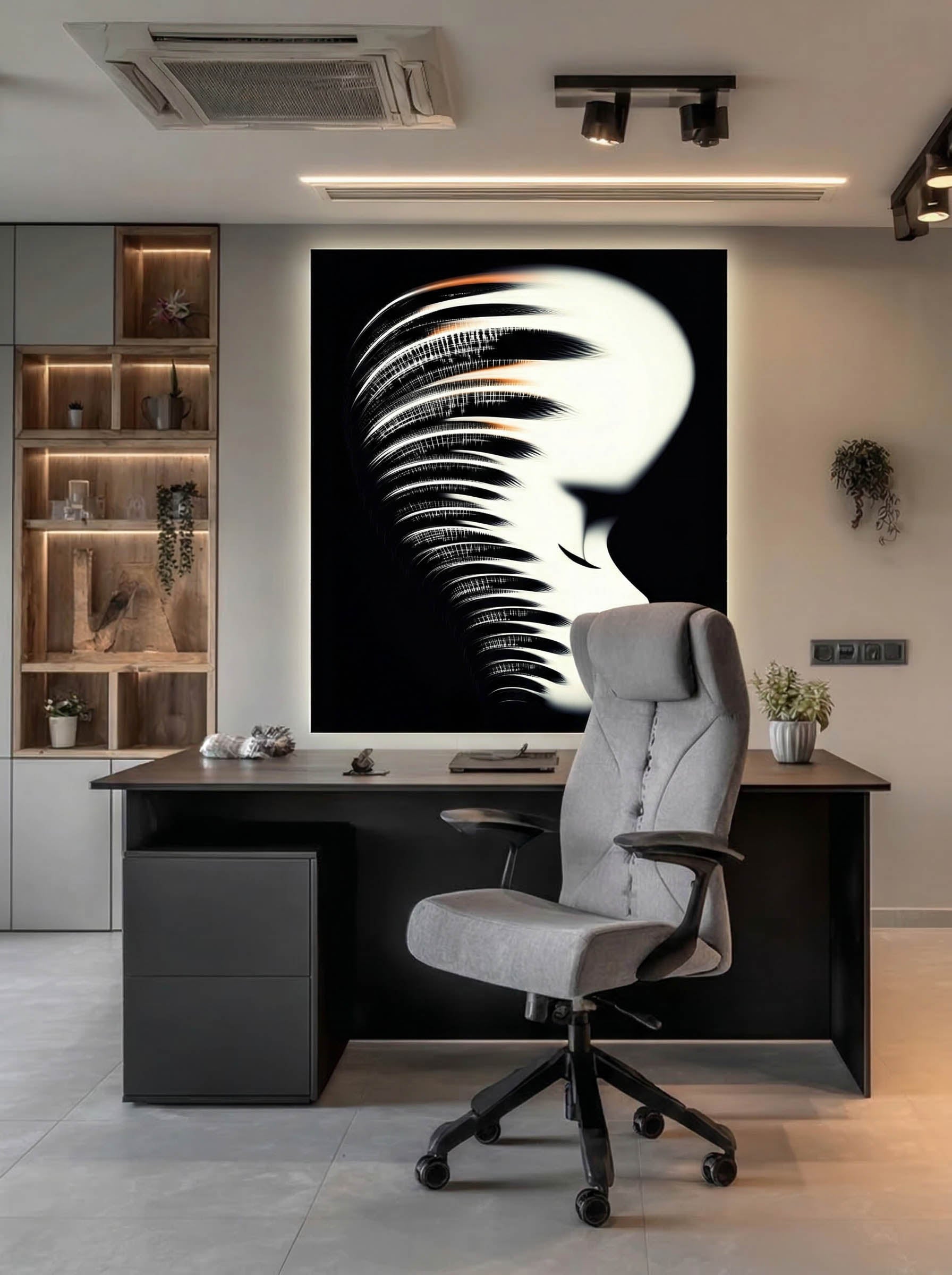 Luminous Frequency – Surreal Ethereal Portrait Wall Art 532