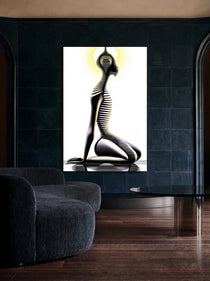Meditative Silhouette Portrait 533
