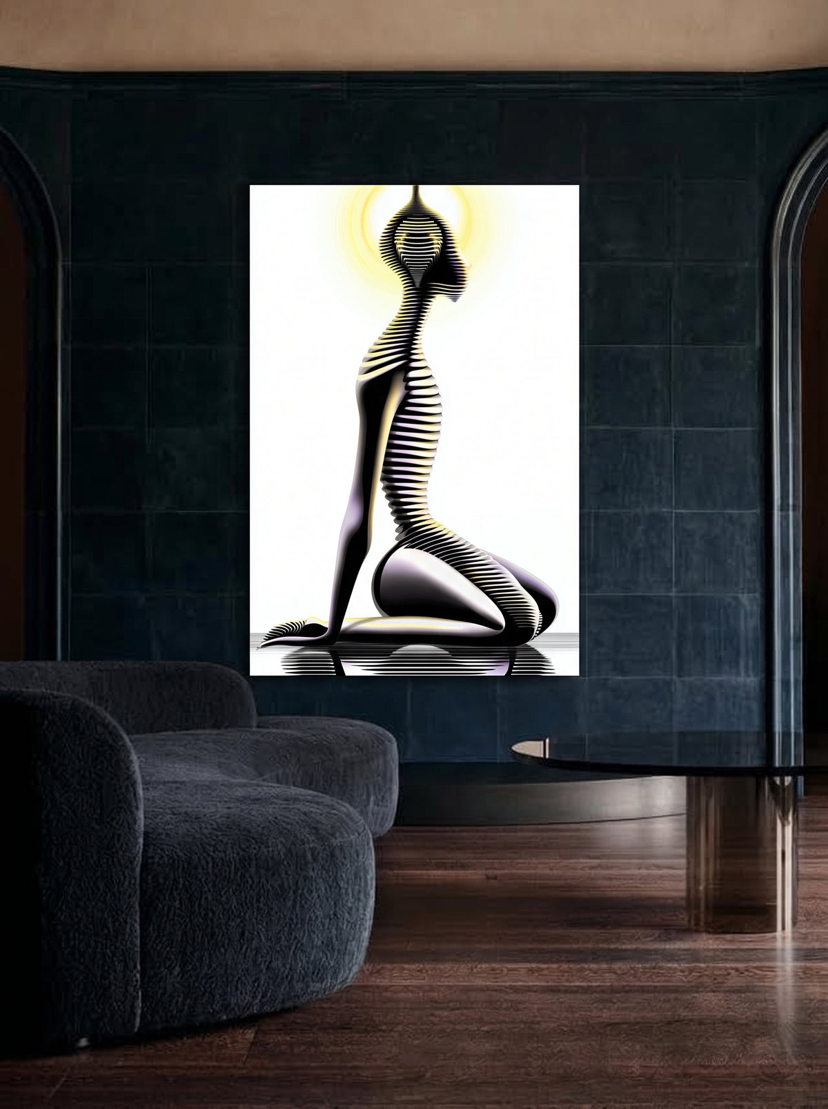 Meditative Silhouette Portrait 533