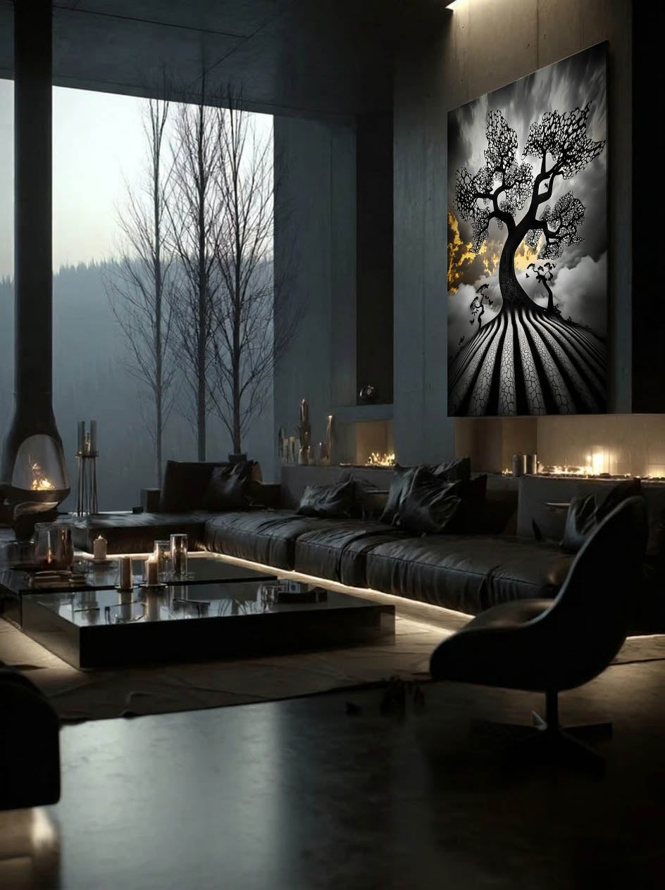 Ethereal Root – Surreal Abstract Tree Wall Art 540