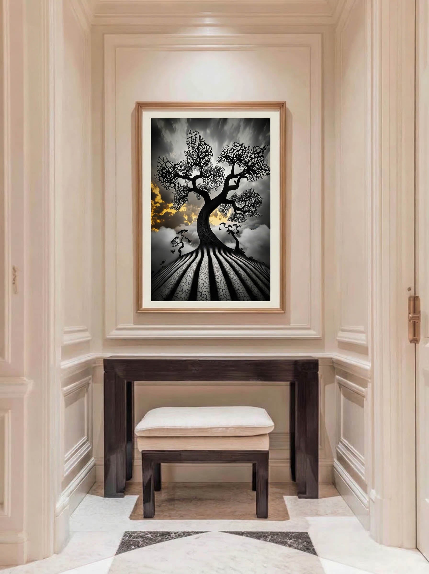 Ethereal Root – Surreal Abstract Tree Wall Art 540