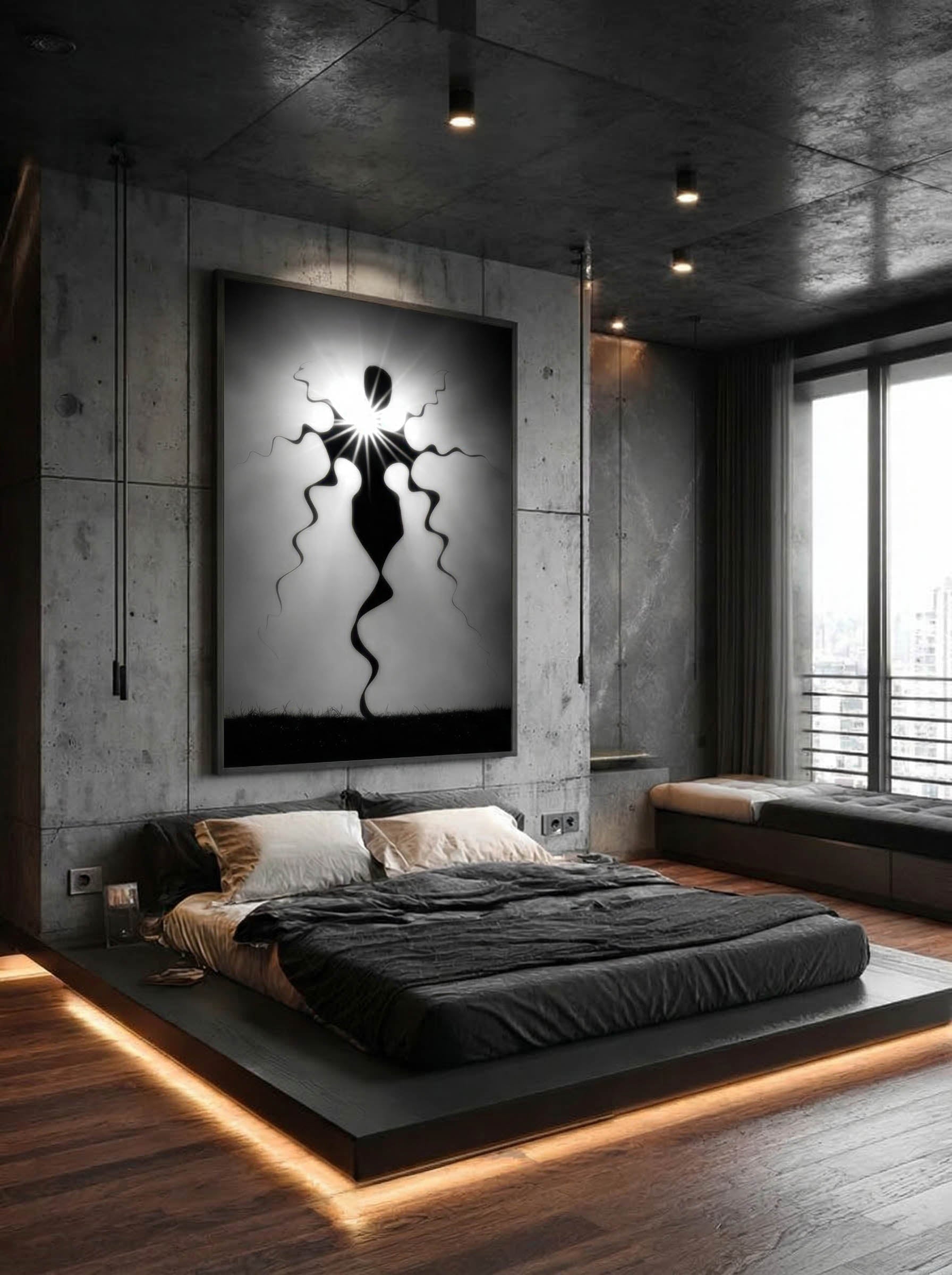 Elegant Night-Out – Surreal Abstract Silhouette Wall Art 544 Secondary image